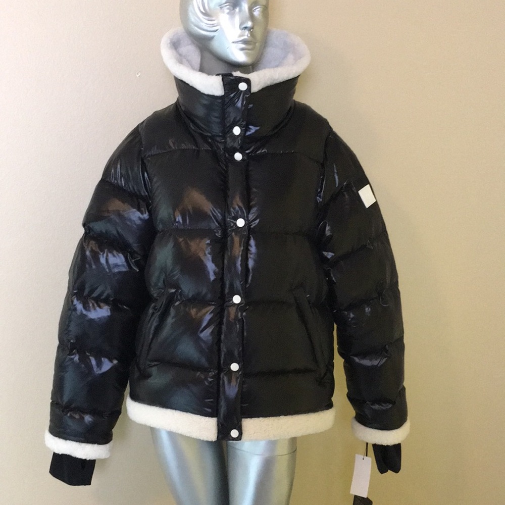 SAM | GIGI Down Jacket With Shearling Trim - Picture 7 of 17